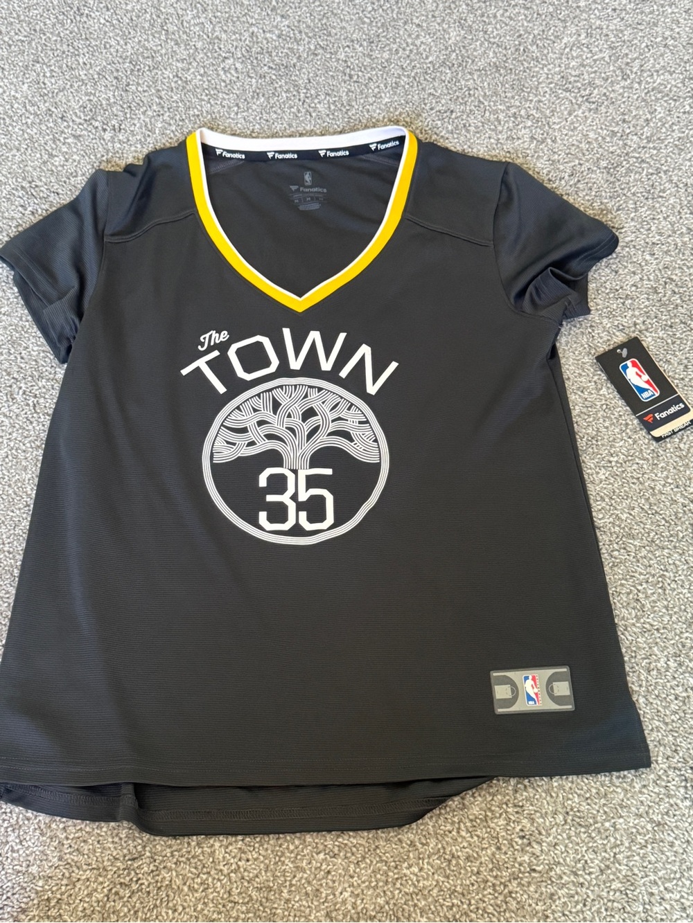 Fanatics NBA Kevin Durant Black V-Neck Jersey
